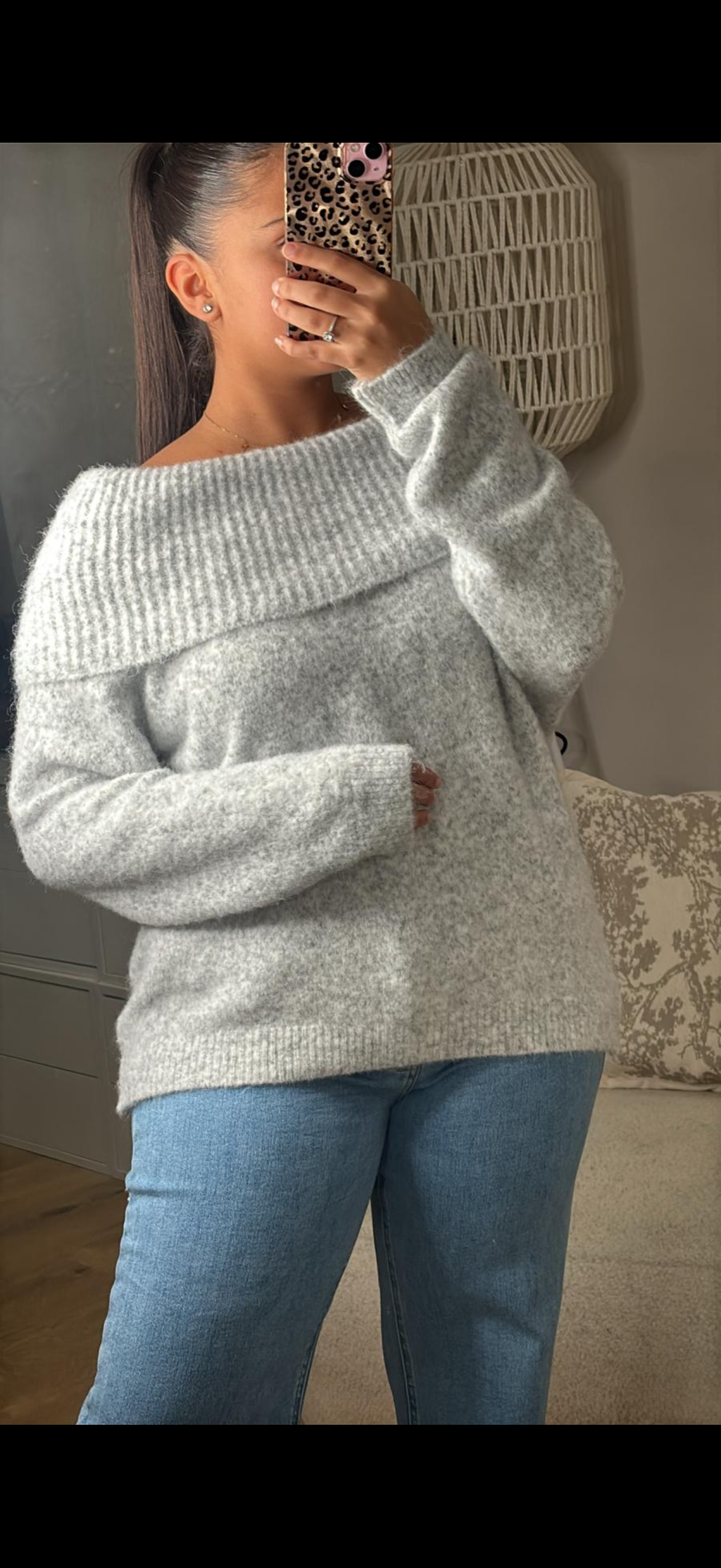 Pull col bardot