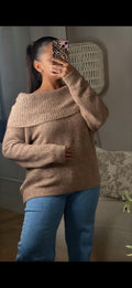 Pull col bardot